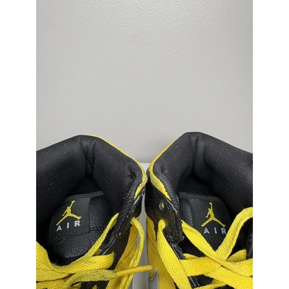 Nike Jordan 1 Retro Mid Phat 364770-050 Black Yellow Men's Sneakers - Size‎ 9.5